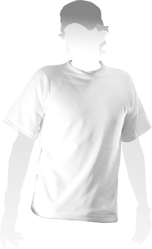 Zuigeling bak Geaccepteerd Sublimatie T-shirt basic wit, polyester