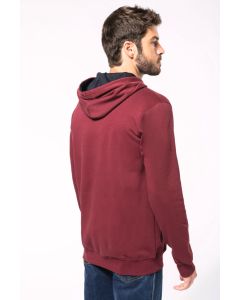 Hooded sweater met gecontrasteerde capuchon