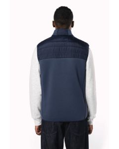 Herenbodywarmer in twee stoffen