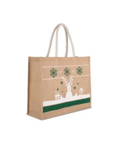 Shopper met kerstmotieven