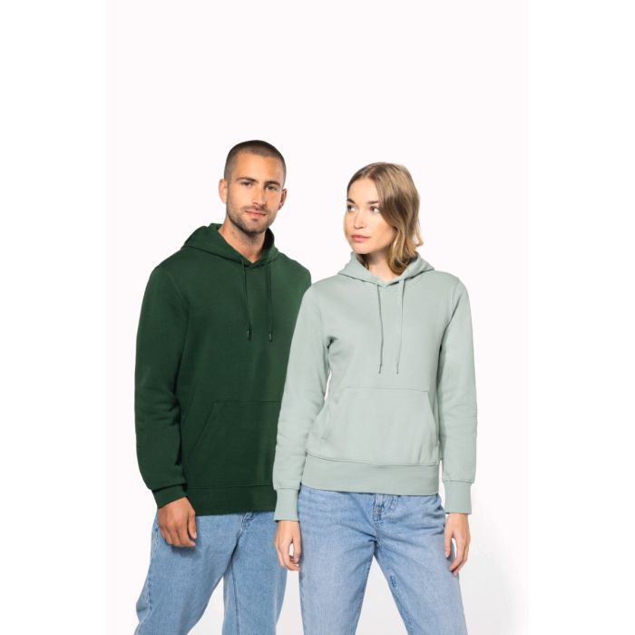 Ecologische herensweater met capuchon
