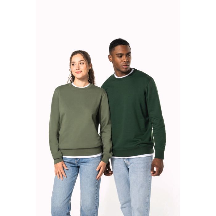 Gerecycleerde uniseks sweater met ronde hals