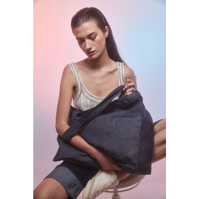 Grote shopper in denim