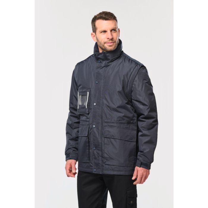 Workwear Parka Met Afritsbare Mouwen